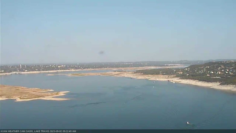 Lake Travis webcam, September 2, 2023 9:25 AM CT