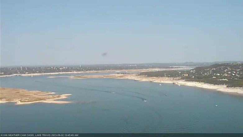 Lake Travis webcam, September 2, 2023 10:45 AM CT