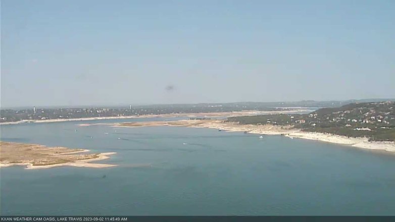 Lake Travis webcam, September 2, 2023 11:45 AM CT