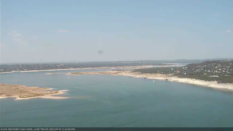 Lake Travis webcam, September 2, 2023 12:25 PM CT