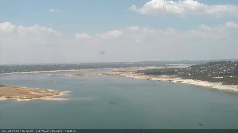 Lake Travis webcam, September 2, 2023 1:00 PM CT