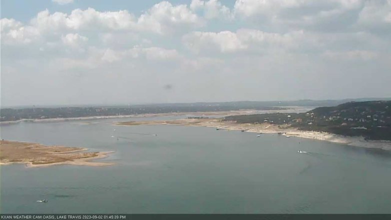 Lake Travis webcam, September 2, 2023 1:45 PM CT