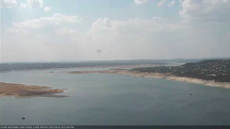 Lake Travis webcam, September 2, 2023 3:25 PM CT