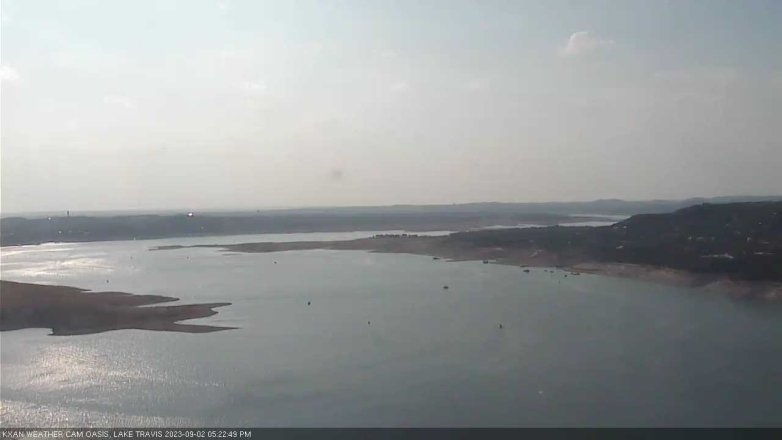 Lake Travis webcam, September 2, 2023 5:25 PM CT