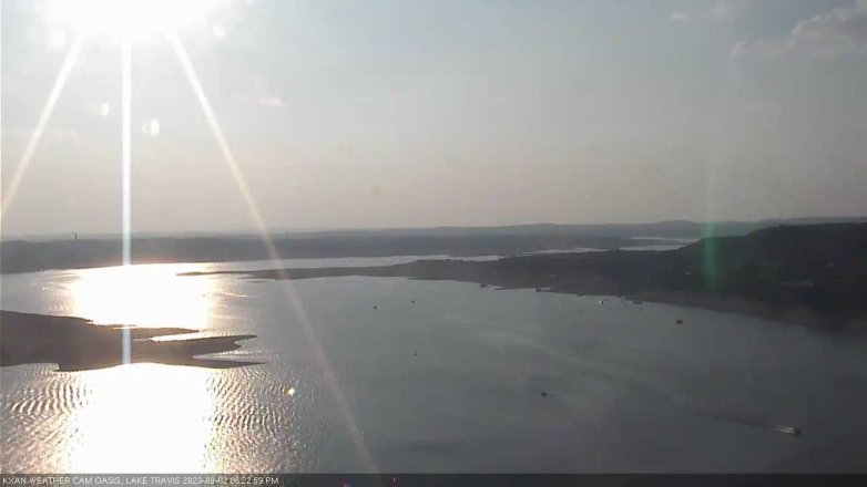 Lake Travis webcam, September 2, 2023 6:25 PM CT