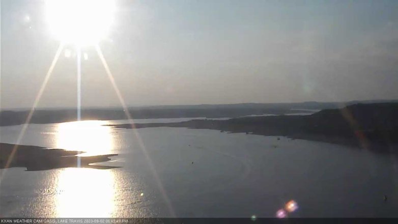 Lake Travis webcam, September 2, 2023 6:45 PM CT