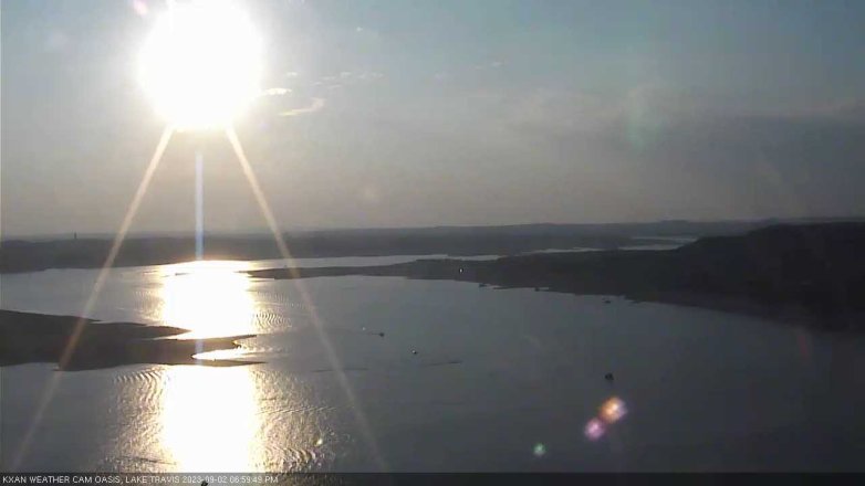 Lake Travis webcam, September 2, 2023 7:00 PM CT