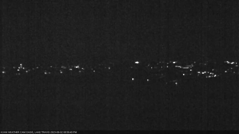 Lake Travis webcam, September 2, 2023 9:00 PM CT