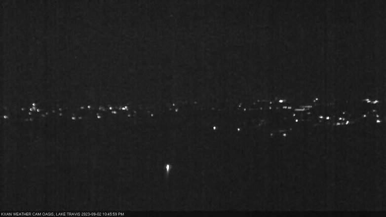 Lake Travis webcam, September 2, 2023 10:45 PM CT