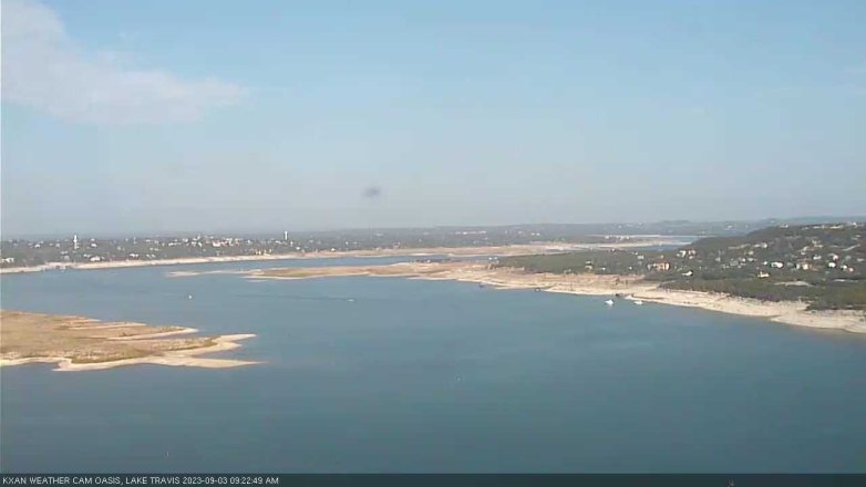 Lake Travis webcam, September 3, 2023 9:25 AM CT