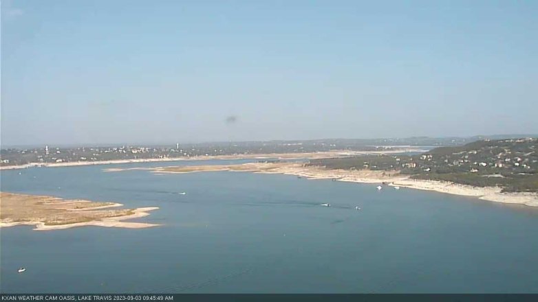 Lake Travis webcam, September 3, 2023 9:45 AM CT