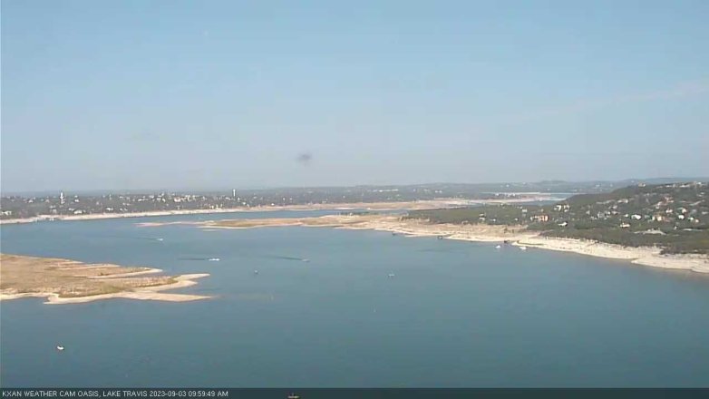 Lake Travis webcam, September 3, 2023 10:00 AM CT