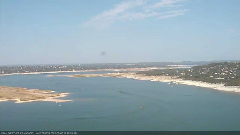 Lake Travis webcam, September 3, 2023 10:45 AM CT