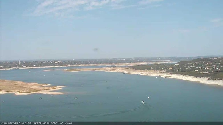 Lake Travis webcam, September 3, 2023 11:00 AM CT