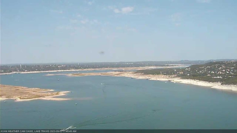 Lake Travis webcam, September 3, 2023 11:45 AM CT