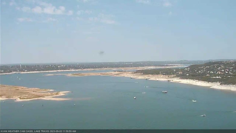 Lake Travis webcam, September 3, 2023 12:00 PM CT