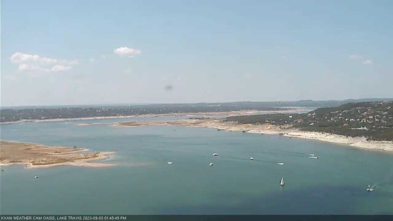 Lake Travis webcam, September 3, 2023 1:45 PM CT