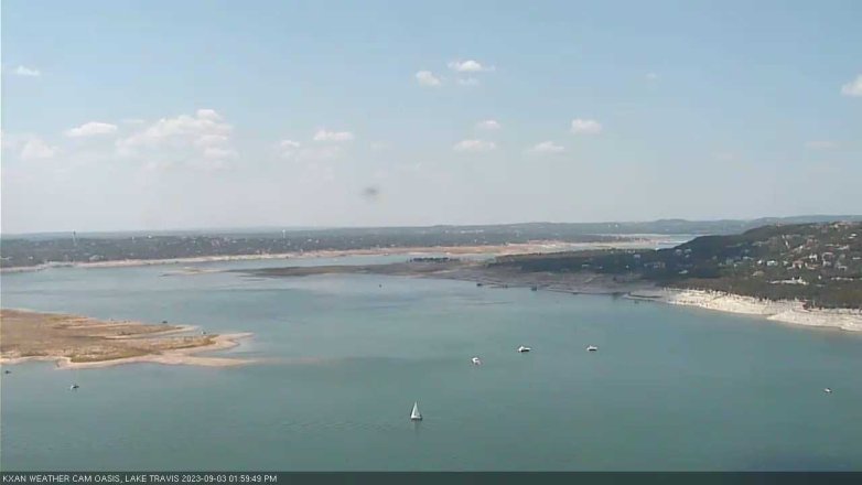 Lake Travis webcam, September 3, 2023 2:00 PM CT