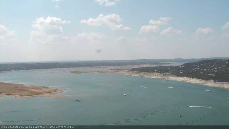 Lake Travis webcam, September 3, 2023 3:00 PM CT