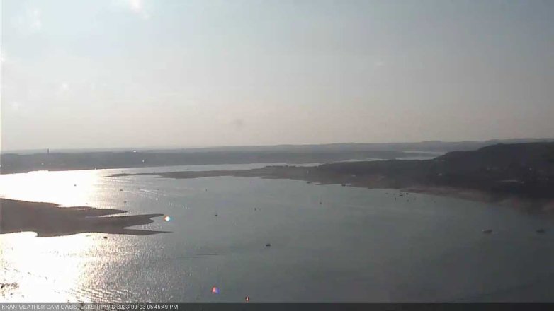 Lake Travis webcam, September 3, 2023 5:45 PM CT
