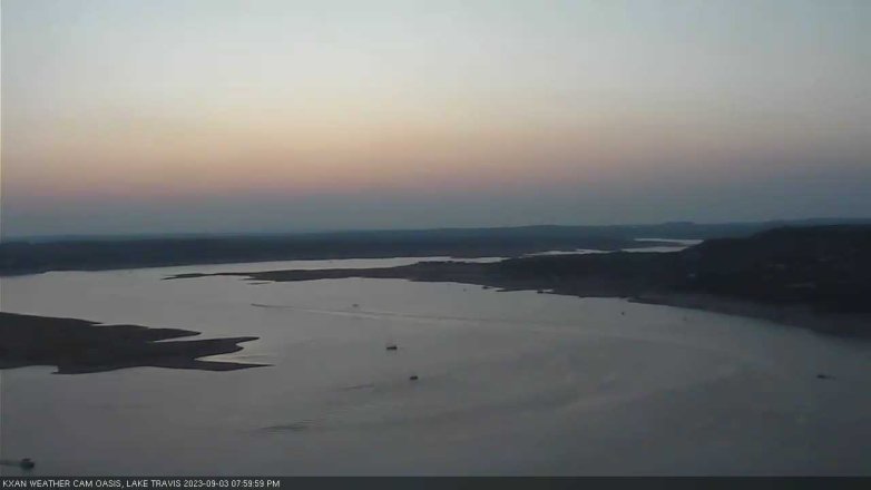 Lake Travis webcam, September 3, 2023 8:00 PM CT