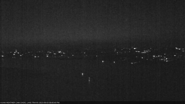Lake Travis webcam, September 3, 2023 8:45 PM CT