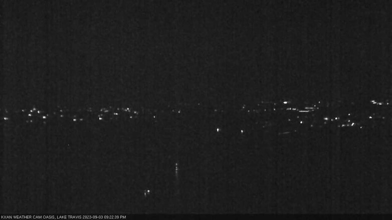 Lake Travis webcam, September 3, 2023 9:25 PM CT