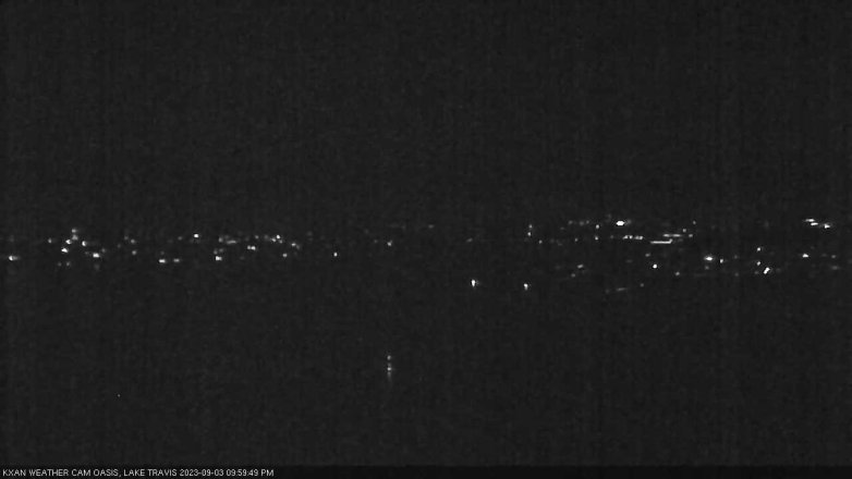 Lake Travis webcam, September 3, 2023 10:00 PM CT