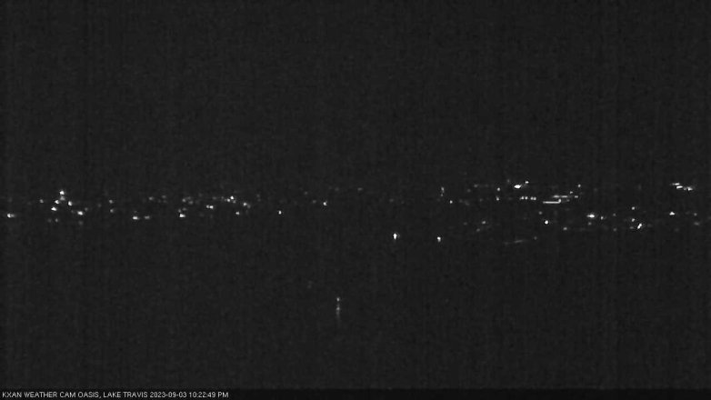 Lake Travis webcam, September 3, 2023 10:25 PM CT
