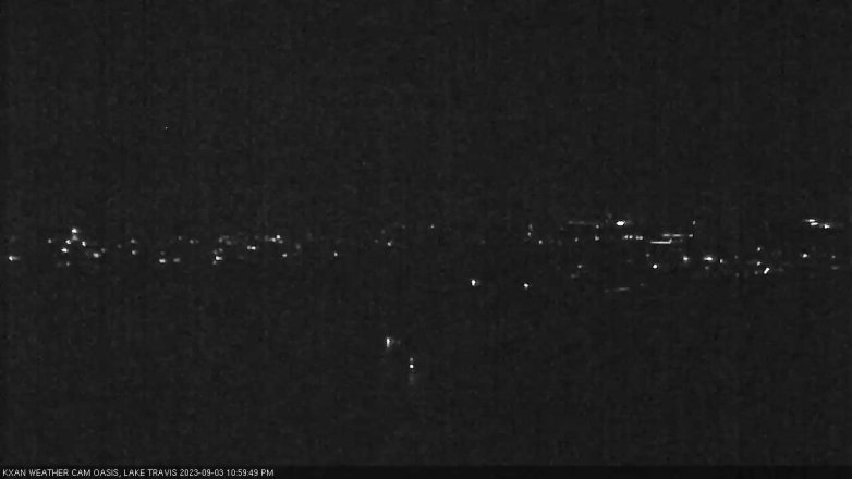 Lake Travis webcam, September 3, 2023 11:00 PM CT