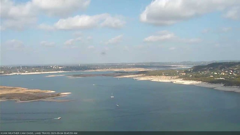 Lake Travis webcam, September 4, 2023 9:45 AM CT