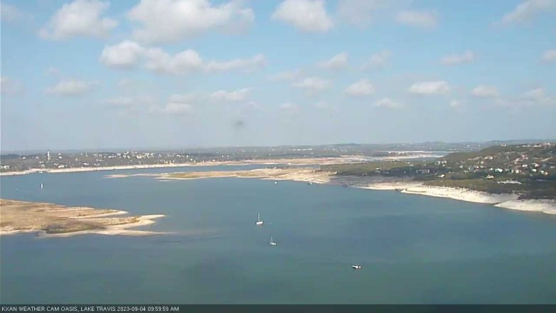 Lake Travis webcam, September 4, 2023 10:00 AM CT