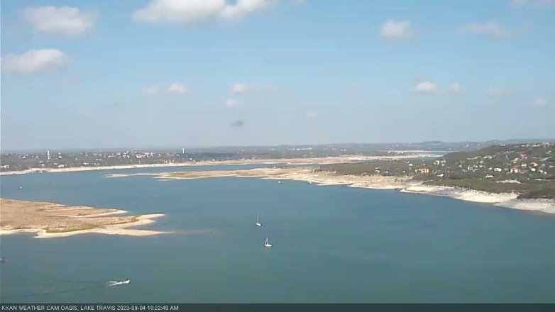 Lake Travis webcam, September 4, 2023 10:25 AM CT