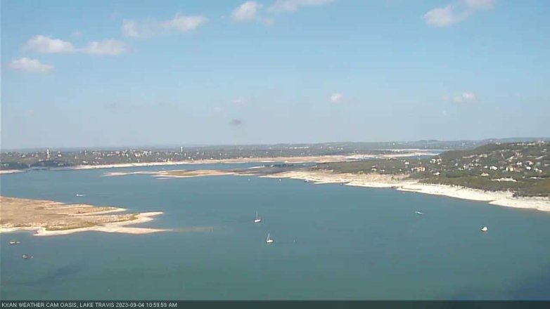 Lake Travis webcam, September 4, 2023 11:00 AM CT
