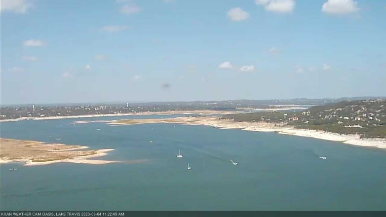 Lake Travis webcam, September 4, 2023 11:25 AM CT