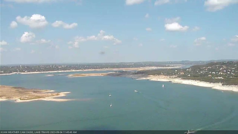 Lake Travis webcam, September 4, 2023 11:45 AM CT