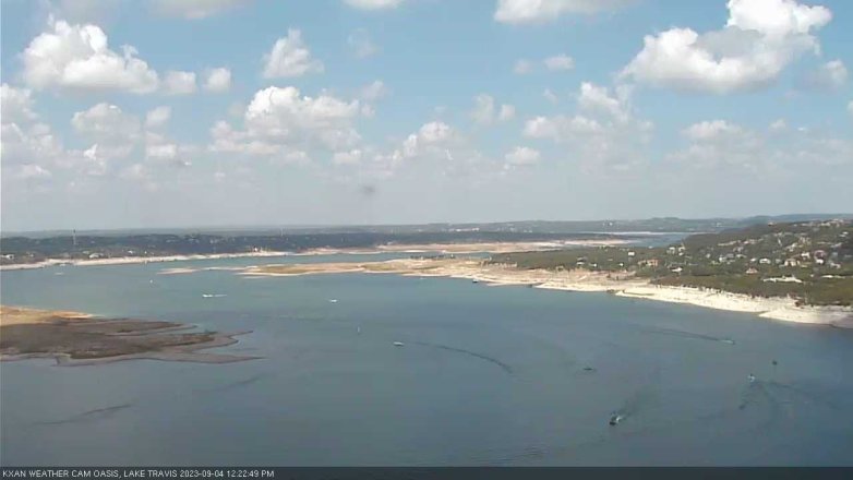 Lake Travis webcam, September 4, 2023 12:25 PM CT