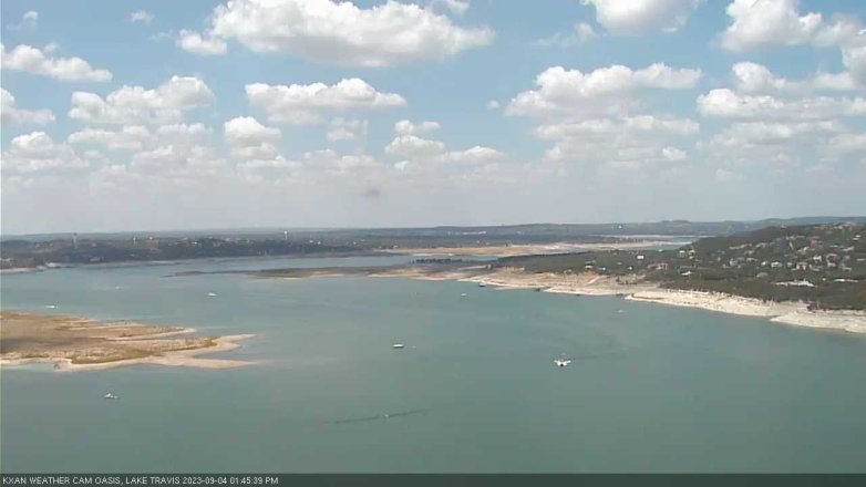 Lake Travis webcam, September 4, 2023 1:45 PM CT