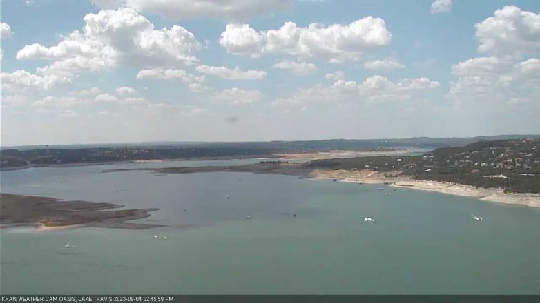Lake Travis webcam, September 4, 2023 2:45 PM CT
