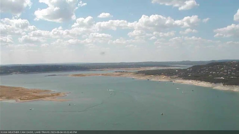 Lake Travis webcam, September 4, 2023 3:25 PM CT