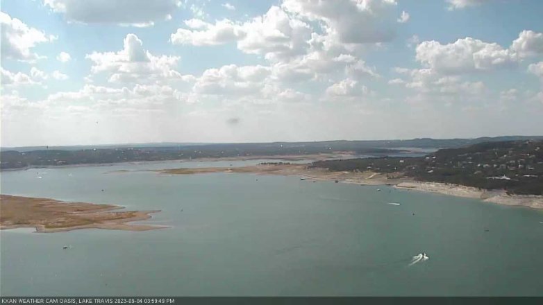 Lake Travis webcam, September 4, 2023 4:00 PM CT