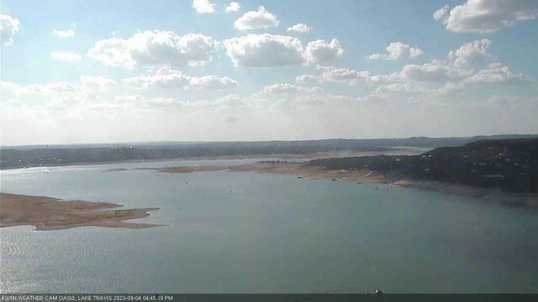 Lake Travis webcam, September 4, 2023 4:45 PM CT
