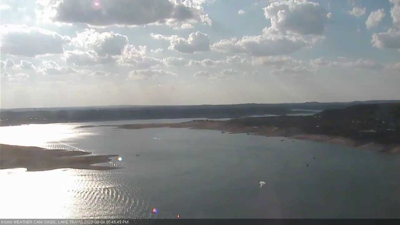 Lake Travis webcam, September 4, 2023 5:45 PM CT