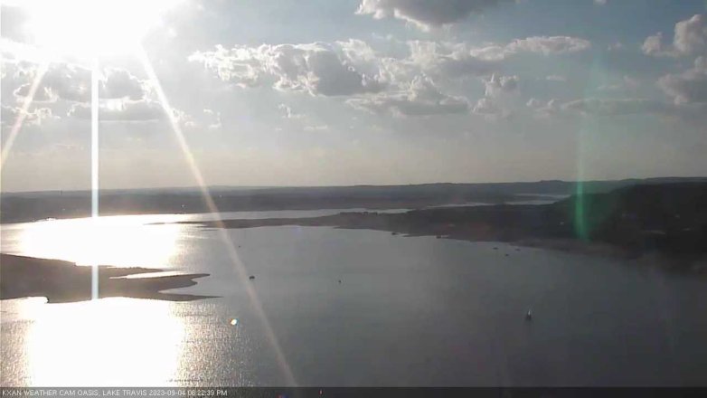 Lake Travis webcam, September 4, 2023 6:25 PM CT