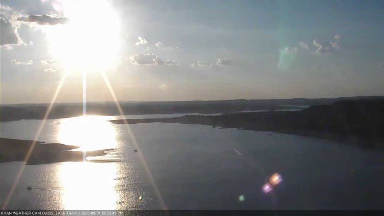 Lake Travis webcam, September 4, 2023 7:00 PM CT