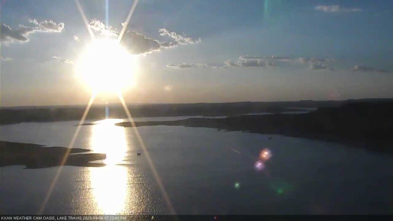 Lake Travis webcam, September 4, 2023 7:25 PM CT