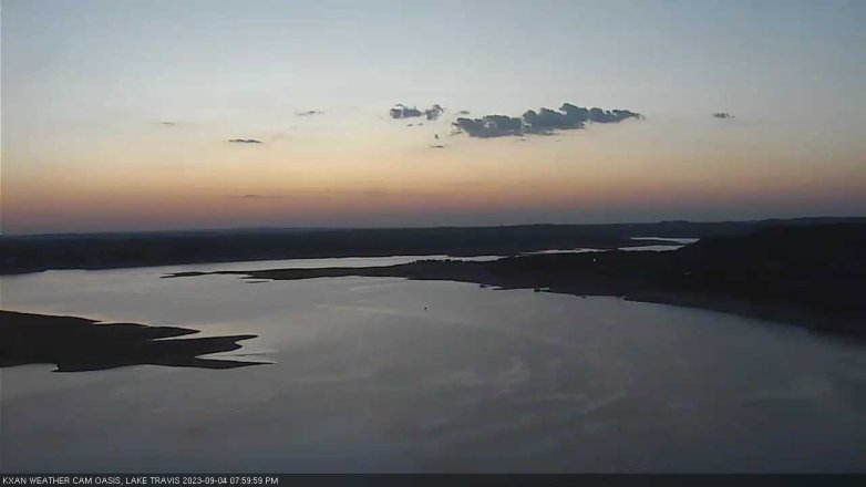 Lake Travis webcam, September 4, 2023 8:00 PM CT