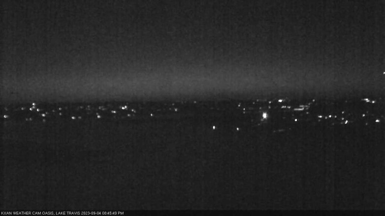 Lake Travis webcam, September 4, 2023 8:45 PM CT