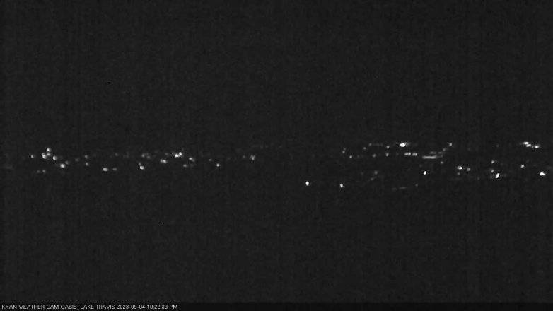 Lake Travis webcam, September 4, 2023 10:25 PM CT