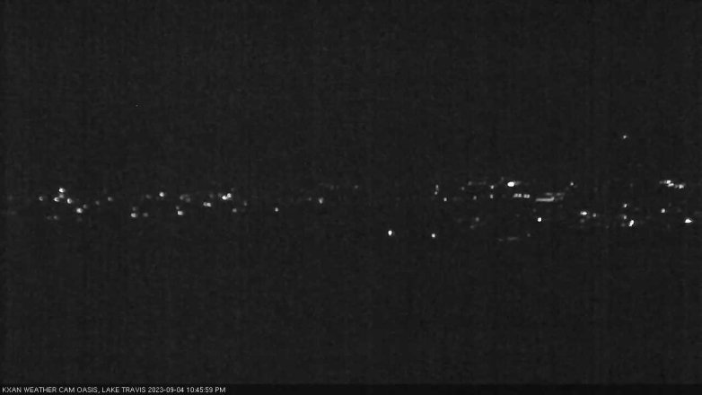 Lake Travis webcam, September 4, 2023 10:45 PM CT